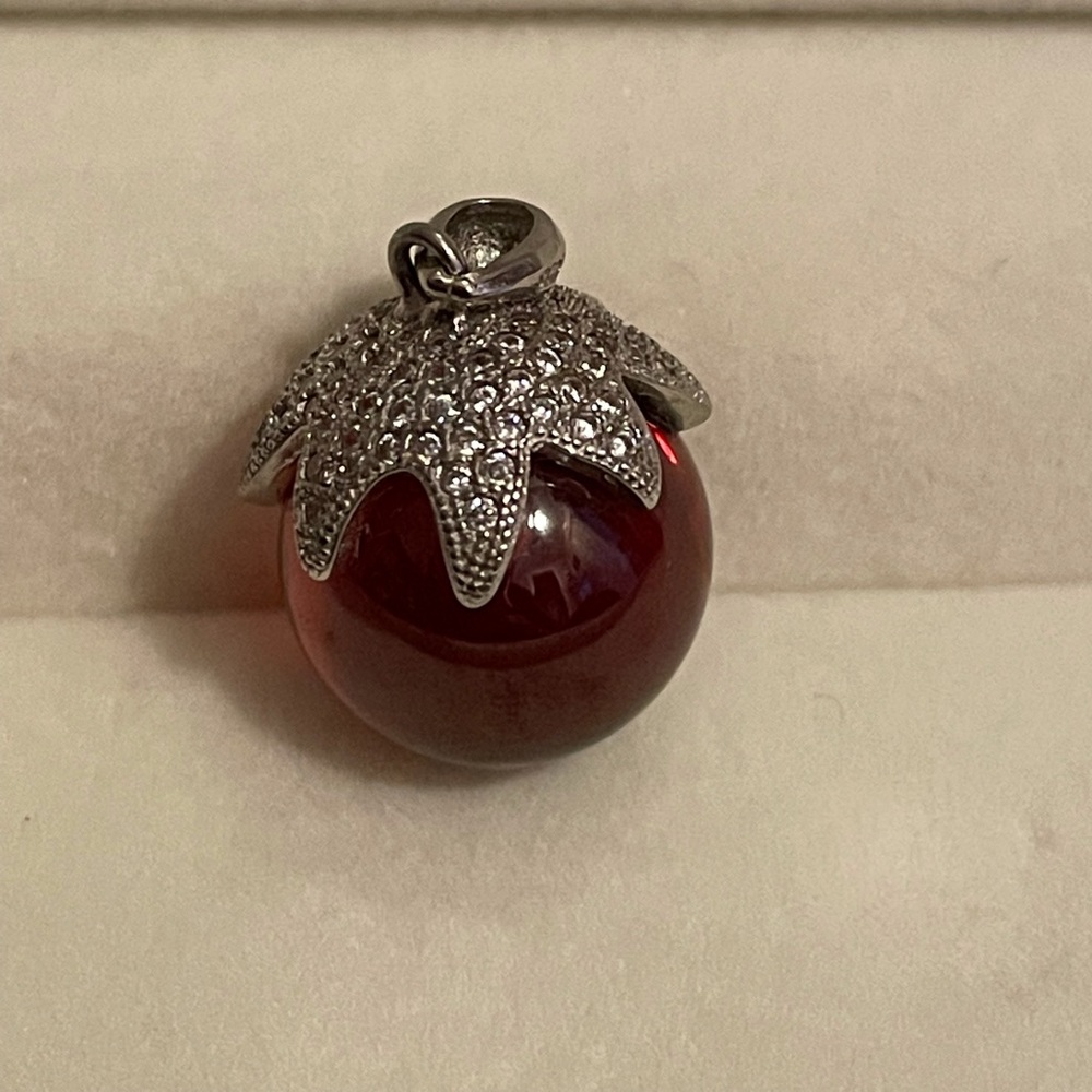 January Birthstone pendant.